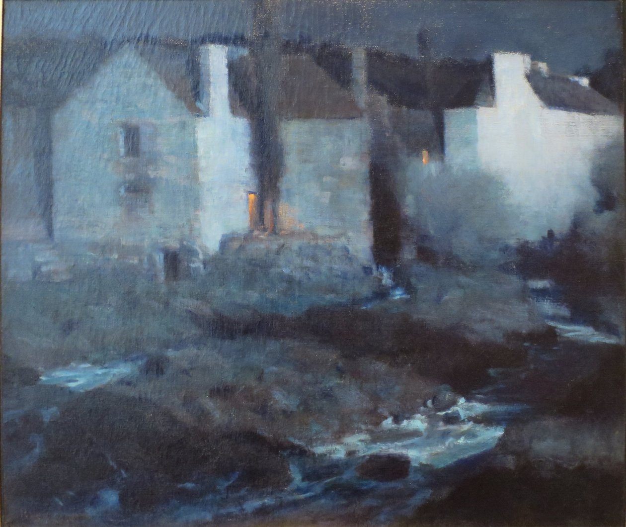 Moonlight, Mills at Pont Aven by Gaines Ruger Donoho