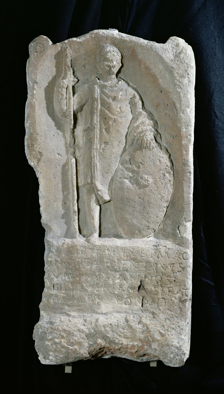 Funerary stela of a soldier, from Longueau by Gallo Roman