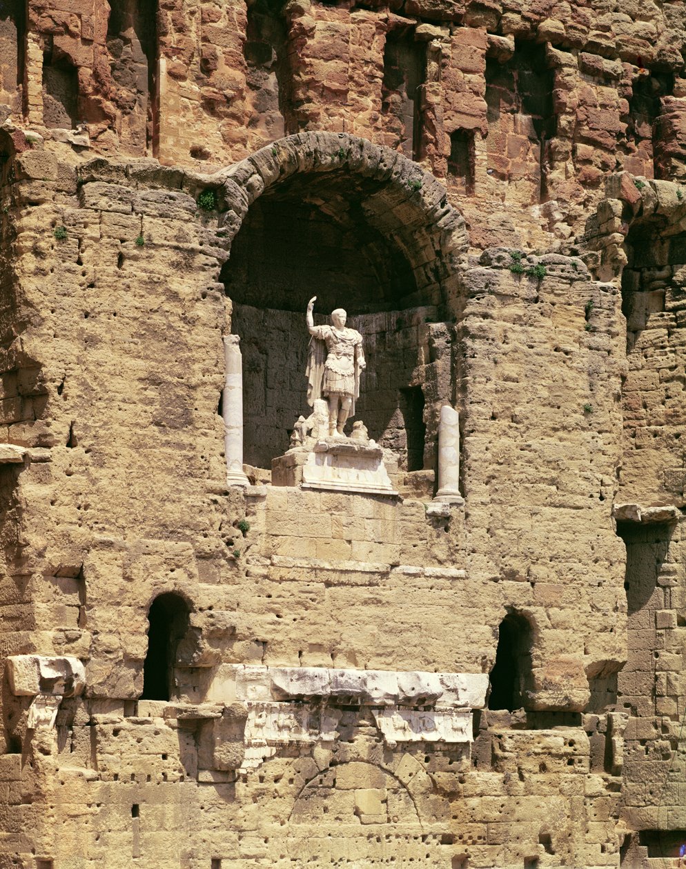 Statue of the Emperor Caesar Augustus in the Roman Theatre by Gallo Roman