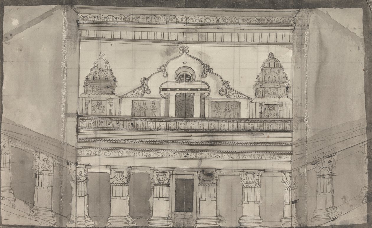 Outside View of Biskuma Ka Joompra by Gangaram Chintaman Tambat