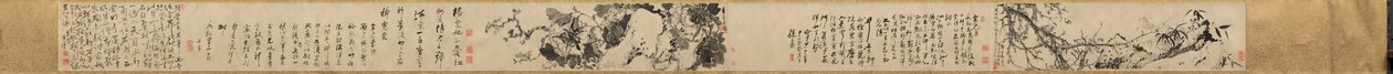 Plum Blossoms and Peonies by Gao Fenghan