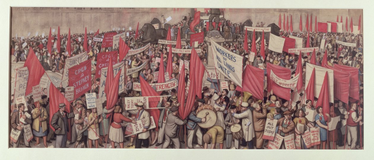 May Day in Trafalgar Square, London by Gareth Lloyd Ball