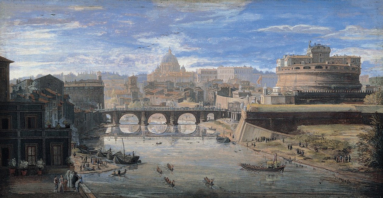 View of Tor di Nona by Gaspar van Wittel