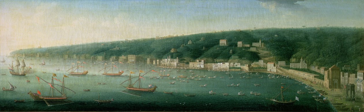 View of Naples from the East by Gaspar Butler