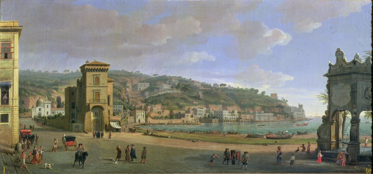 The Riviera of Chiaia at Naples by Gaspar van Wittel