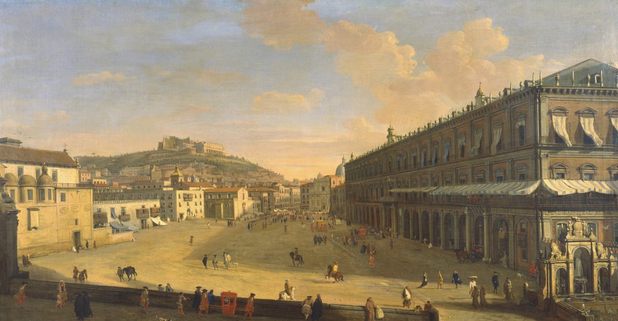 View of a Street in Naples by Gaspar van Wittel