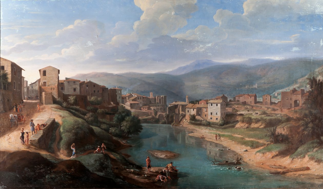 View of the Aniene at Tivoli, c.1710-15 by Gaspar van Wittel