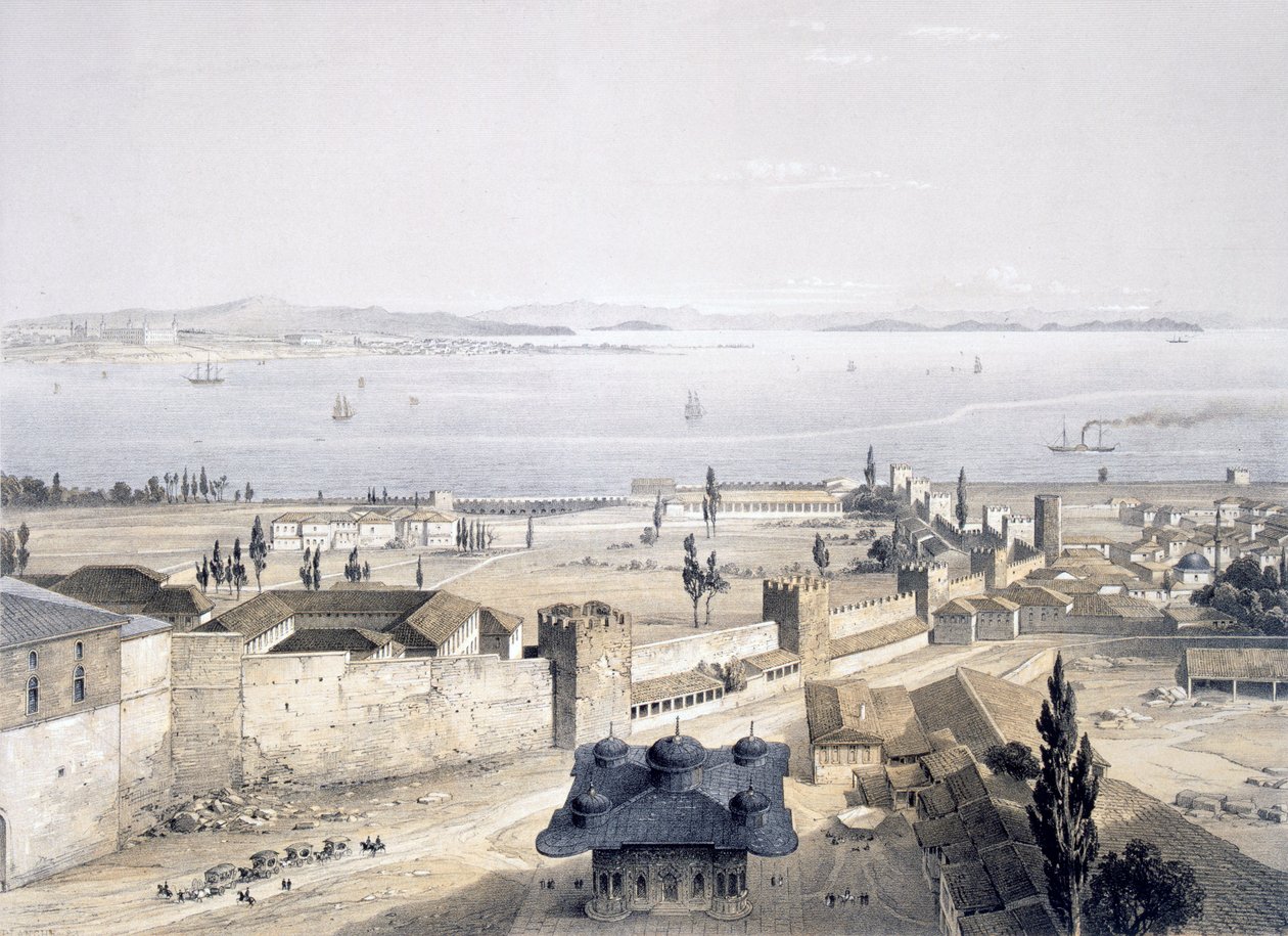 View of the Bosphorus from the Mosque, 1852 by Gaspard Fossati