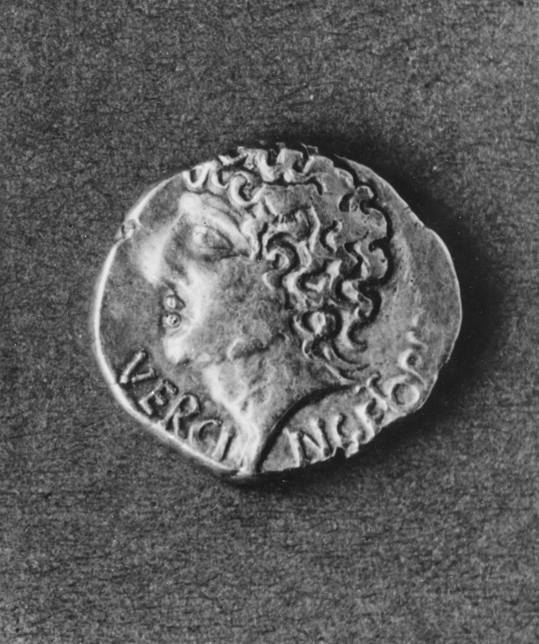 Coin bearing the effigy of Vercingetorix by Gaulish