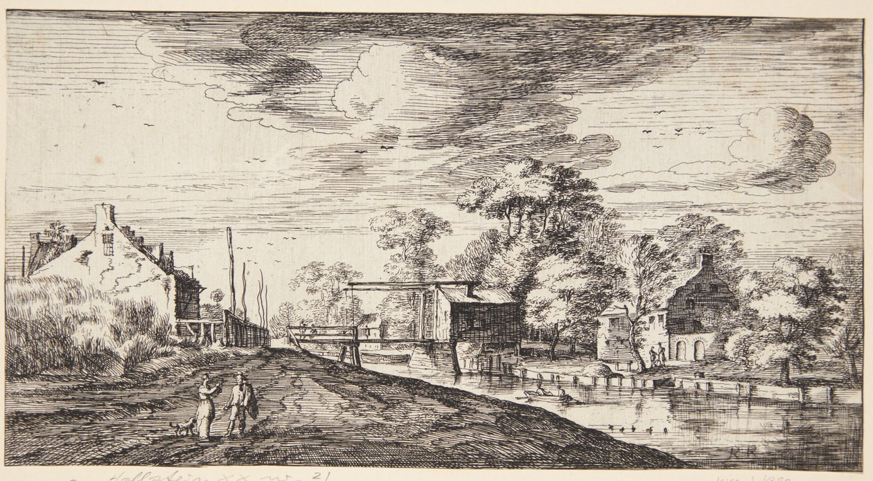 Bridge at Maarssen by Geertruyt Roghman