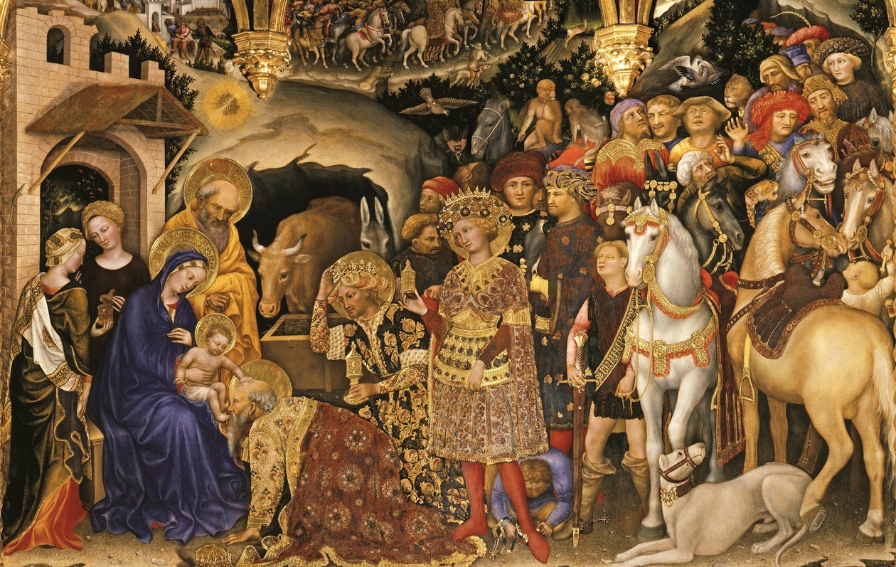 Adoration of the Magi (detail) by Gentile da Fabriano