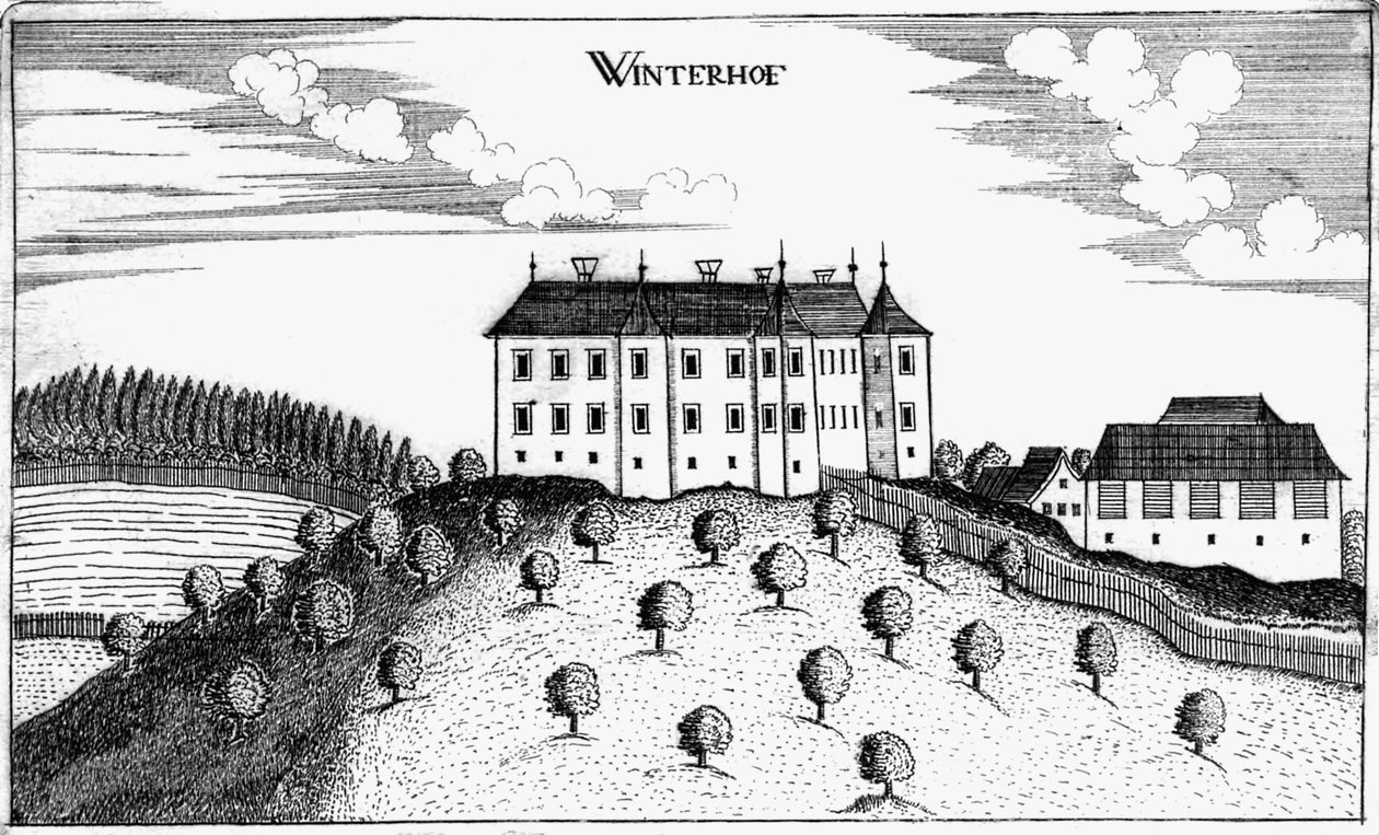 Schloss Winterhof in Stögerdorf by Georg Matthaus Vischer