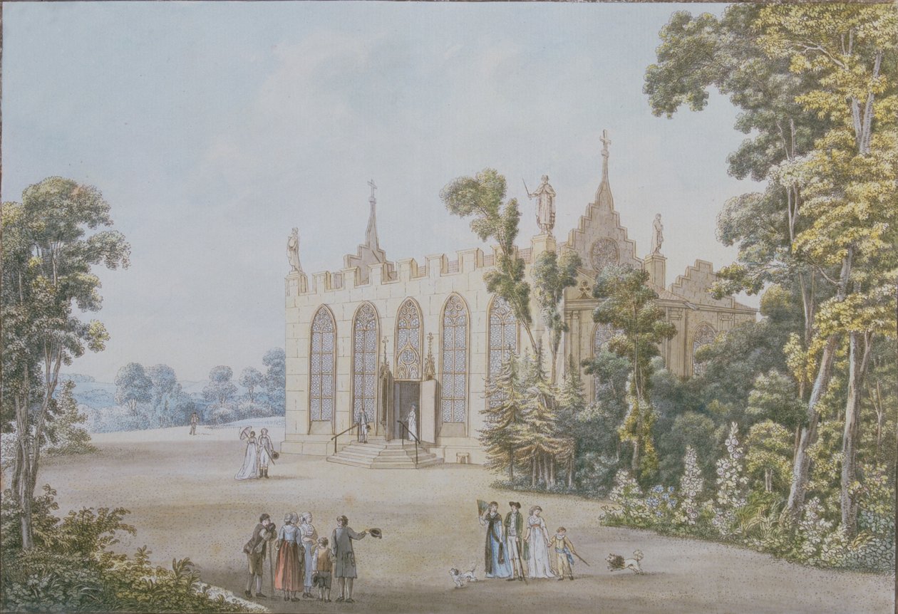 Gothic Chapel in the Ducal Park near Weimar by Georg Melchior Kraus