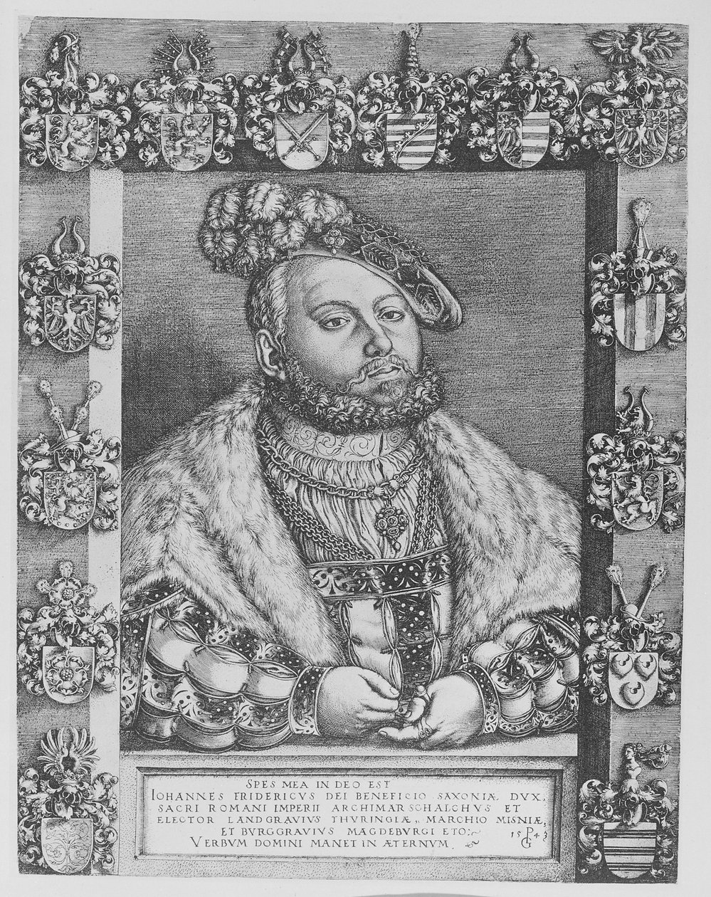 Johann Friedrich I, Elector and Duke of Saxony by Georg Pencz