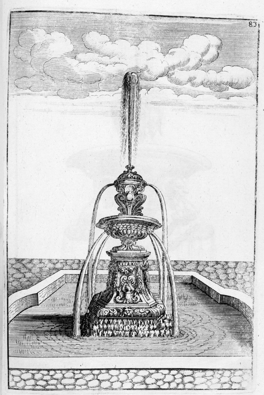 Fountain Design, 1664 by Georg Andreas Bockler