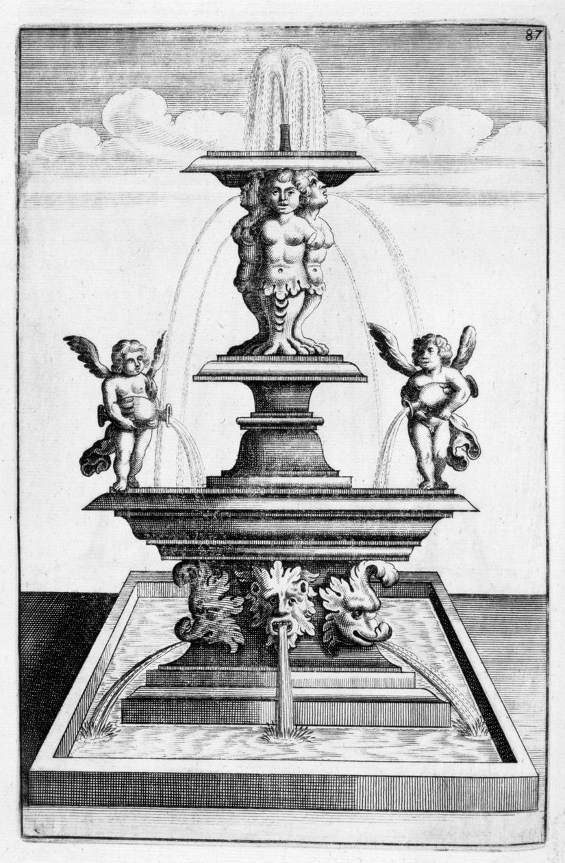 Fountain design by Georg Andreas Bockler