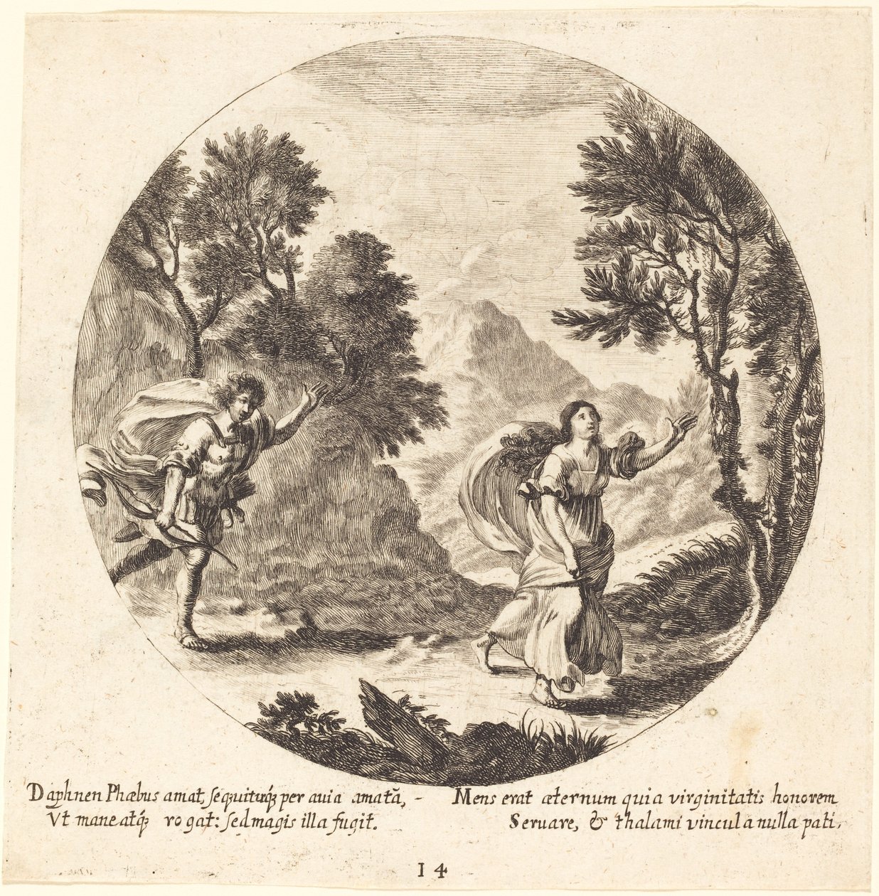 Apollo and Daphne by Georg Andreas Wolfgang the Elder