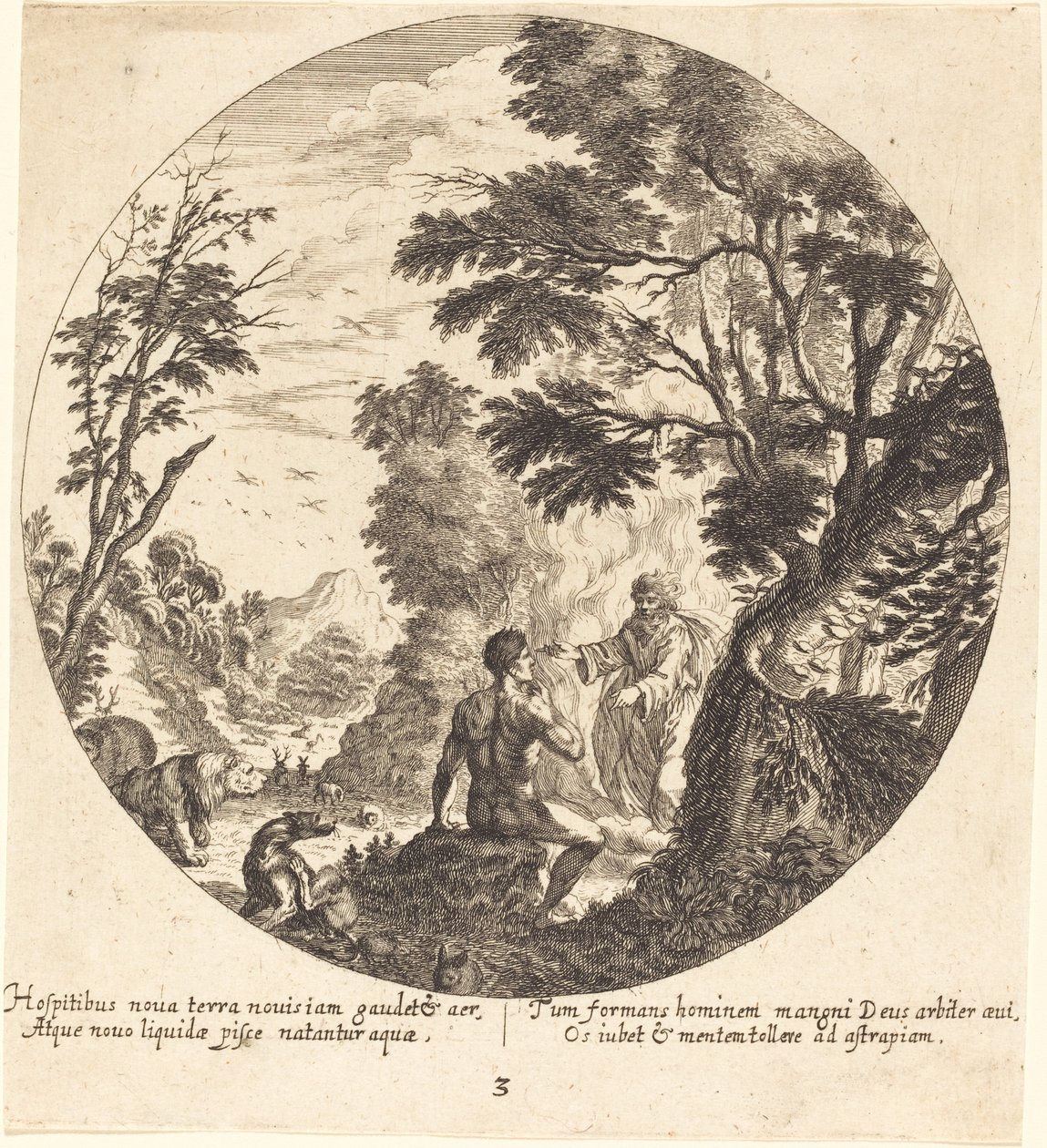 God Creating Man by Georg Andreas Wolfgang the Elder