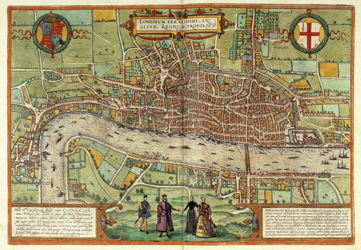 A View of London by Georg Braun