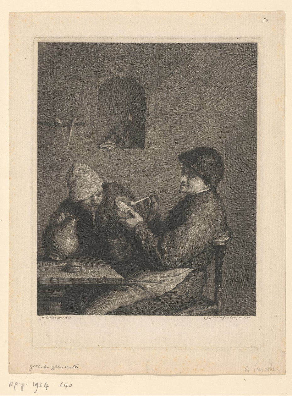 Smoker and Drinker by Georg Friedrich Schmidt