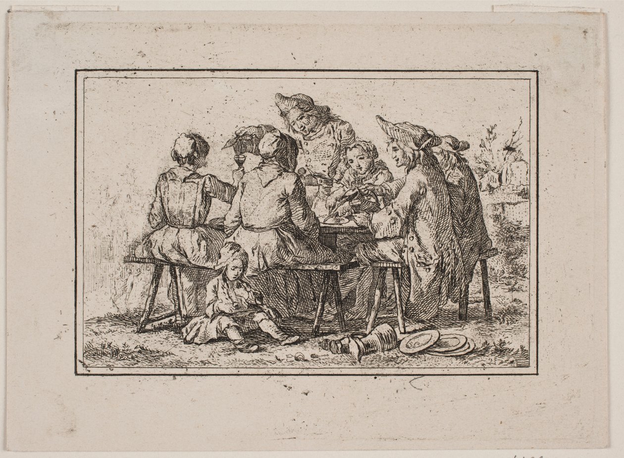 A Peasant Meal by Georg Haas