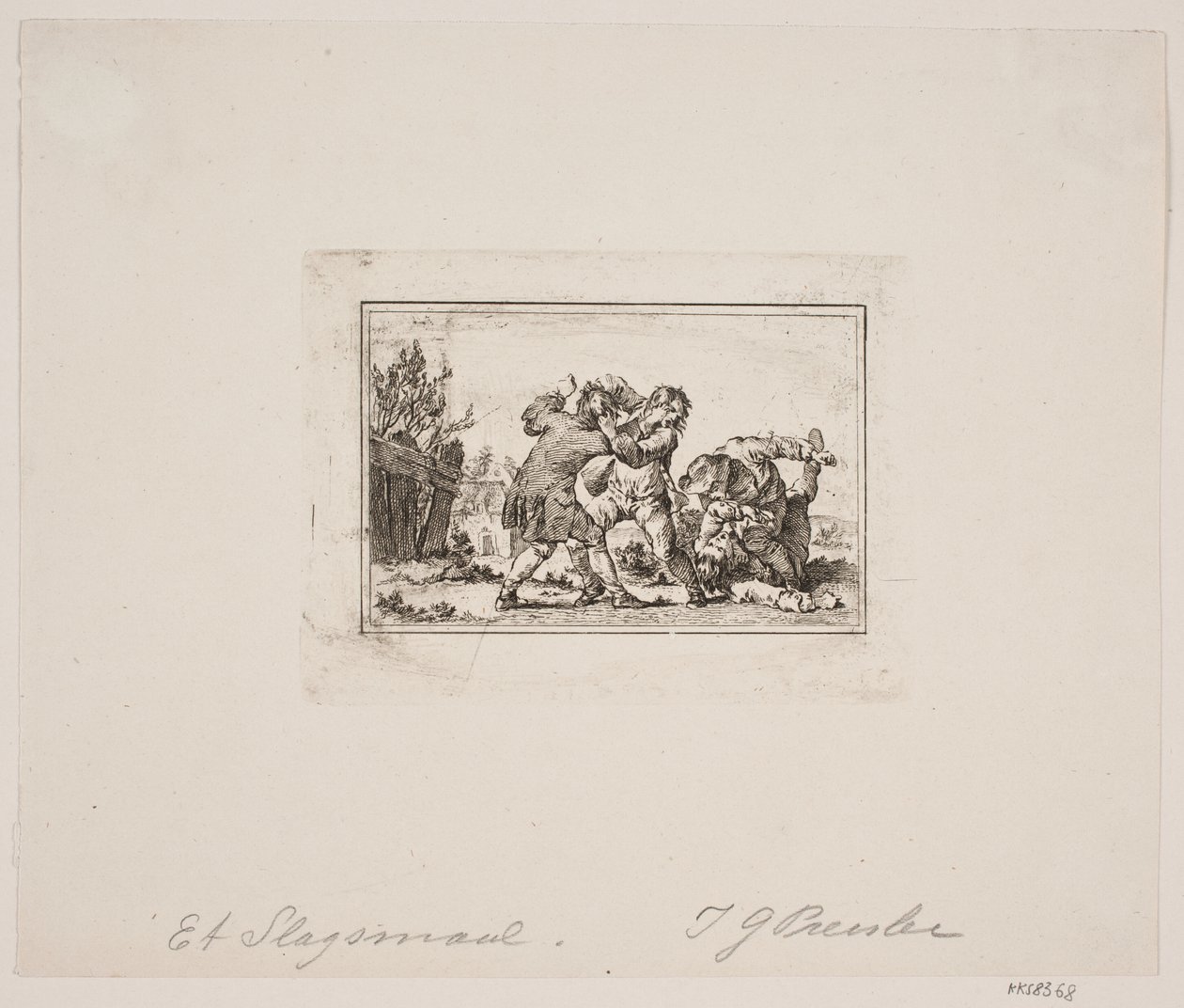 A Peasant Fight by Georg Haas
