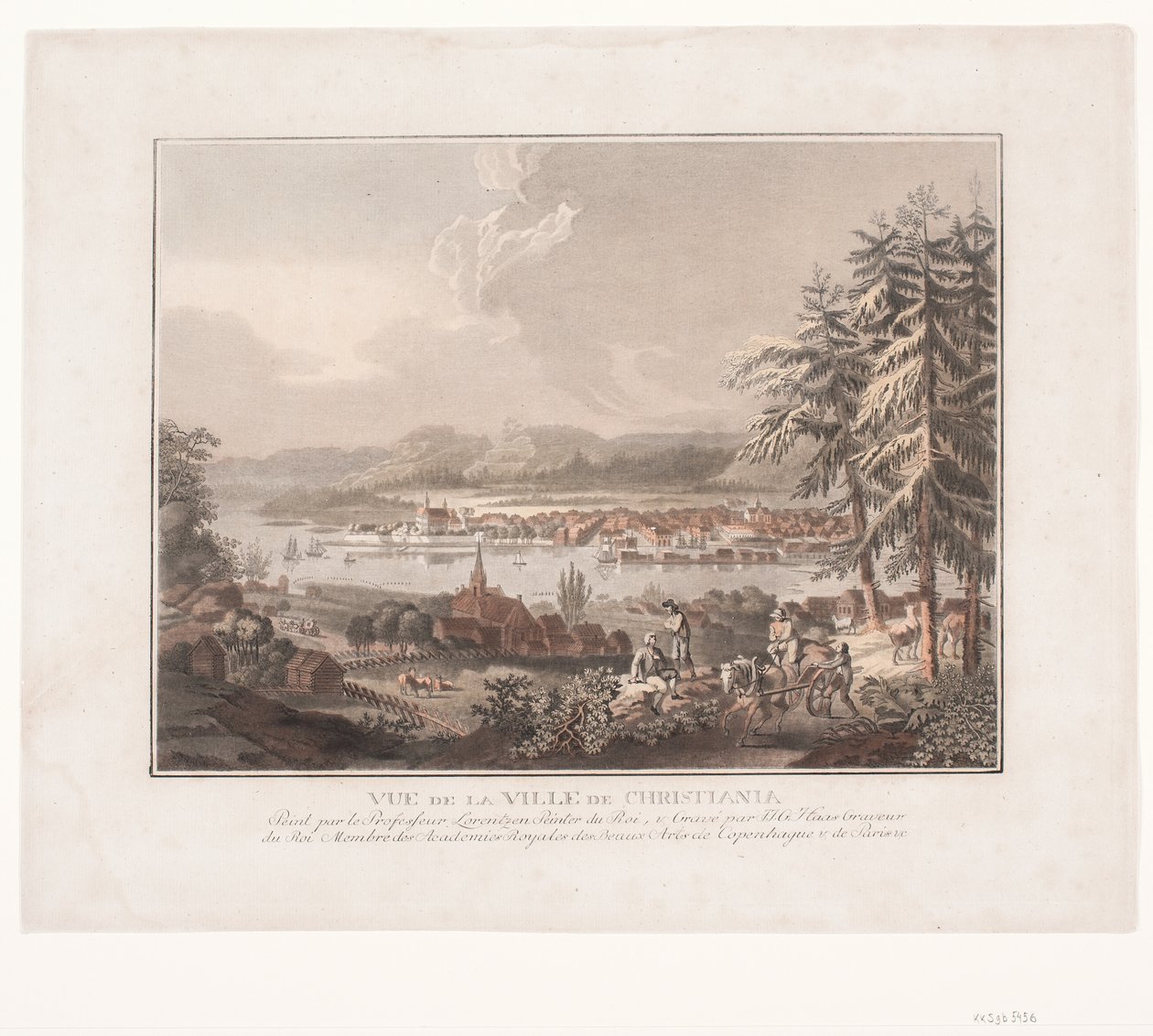View over the City of Kristiania by Georg Haas