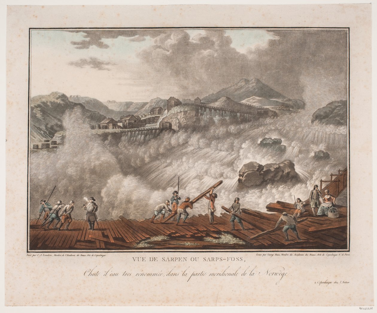 View of Sarpen or Sarps-Foss by Georg Haas
