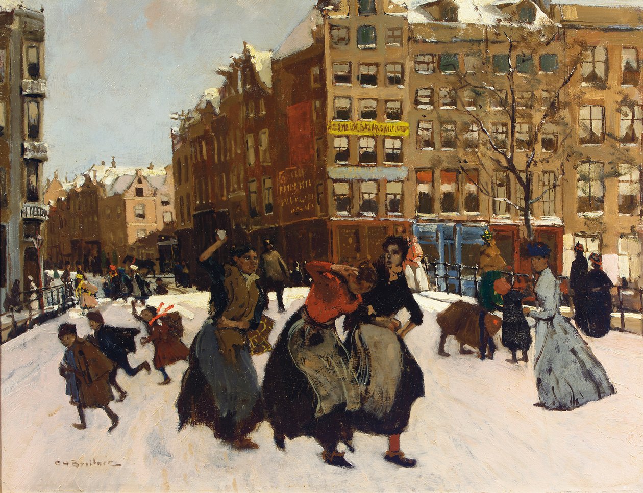 Winter in Amsterdam by Georg Hendrik Breitner
