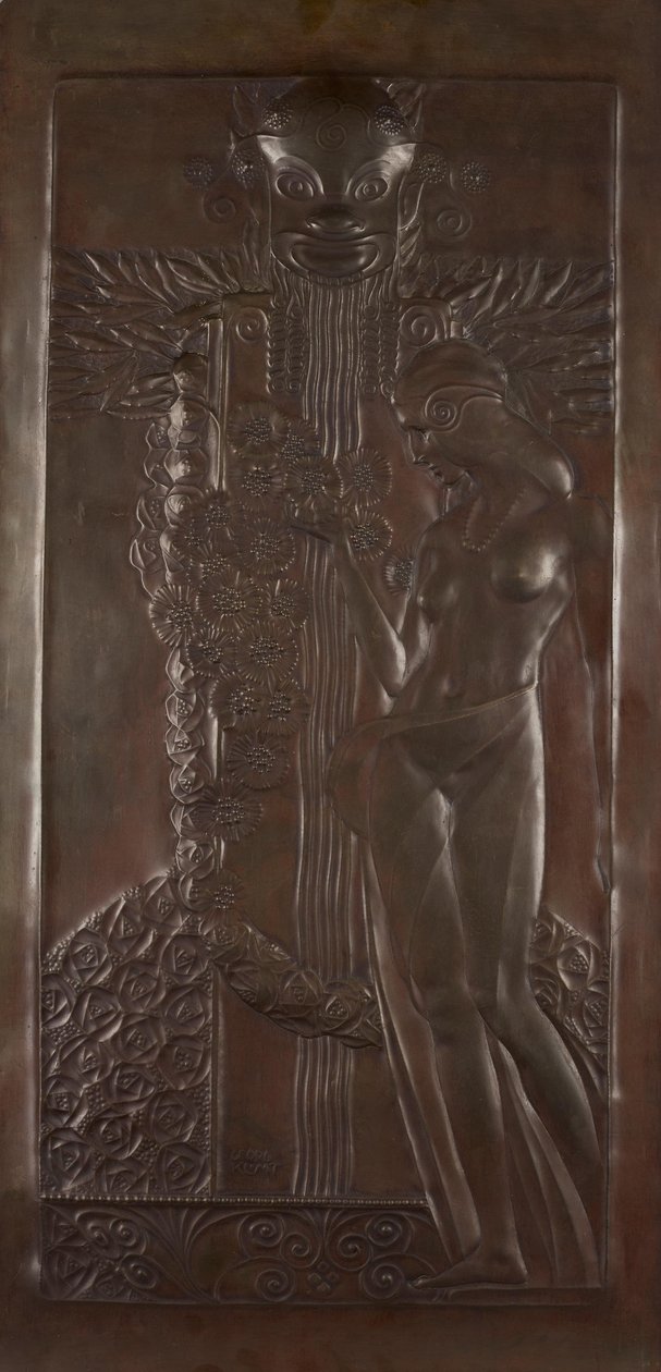 Nymph and Satyr by Georg Klimt