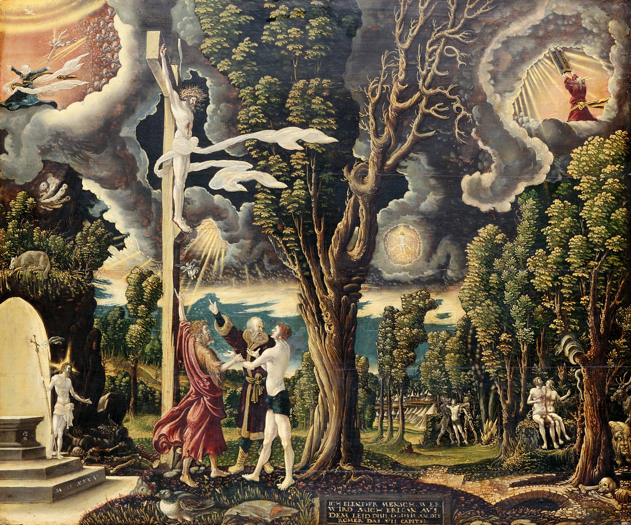 Fall and Redemption, 1535 by Georg Lemberger