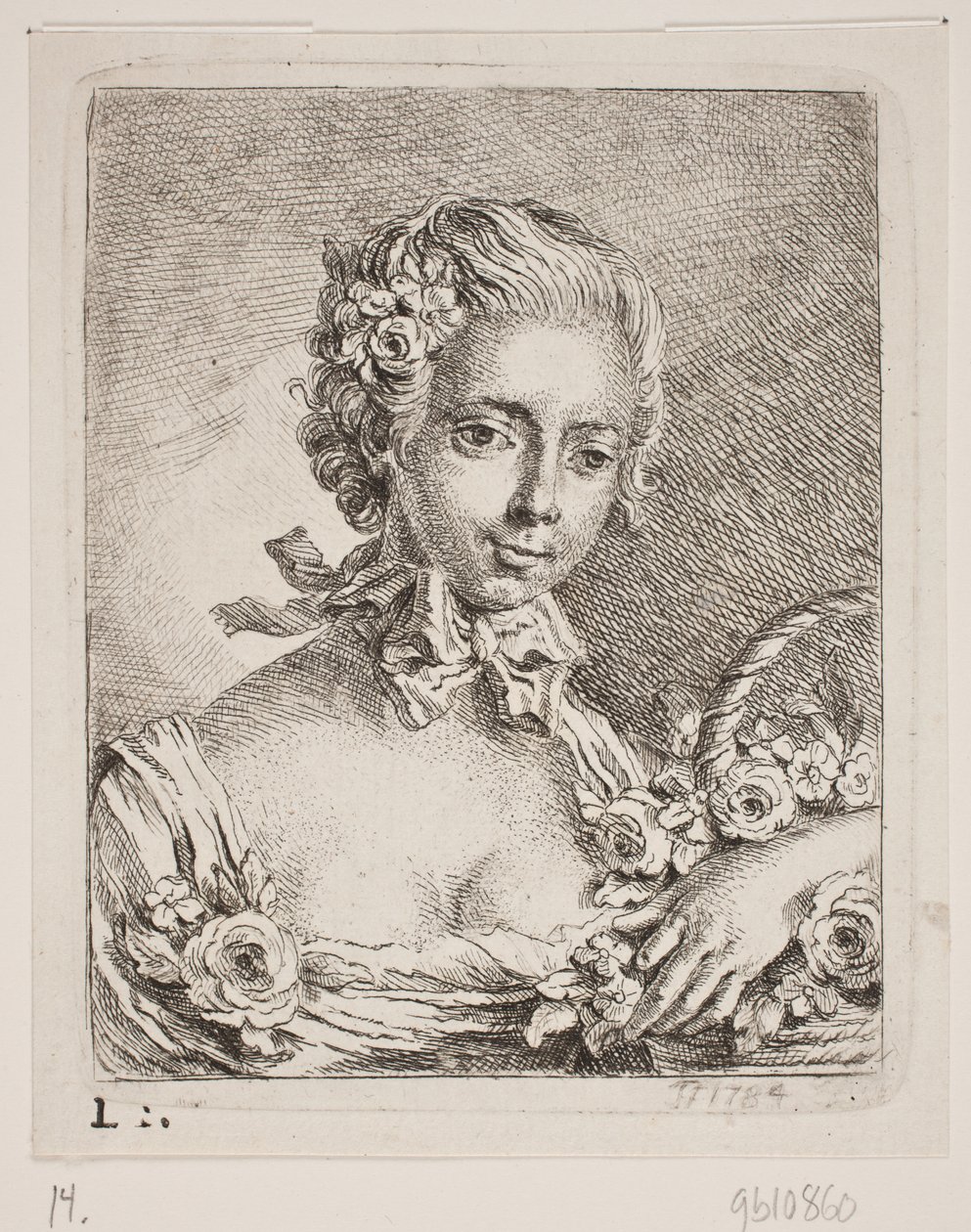 A Flower Girl by Georg Mathias Fuchs