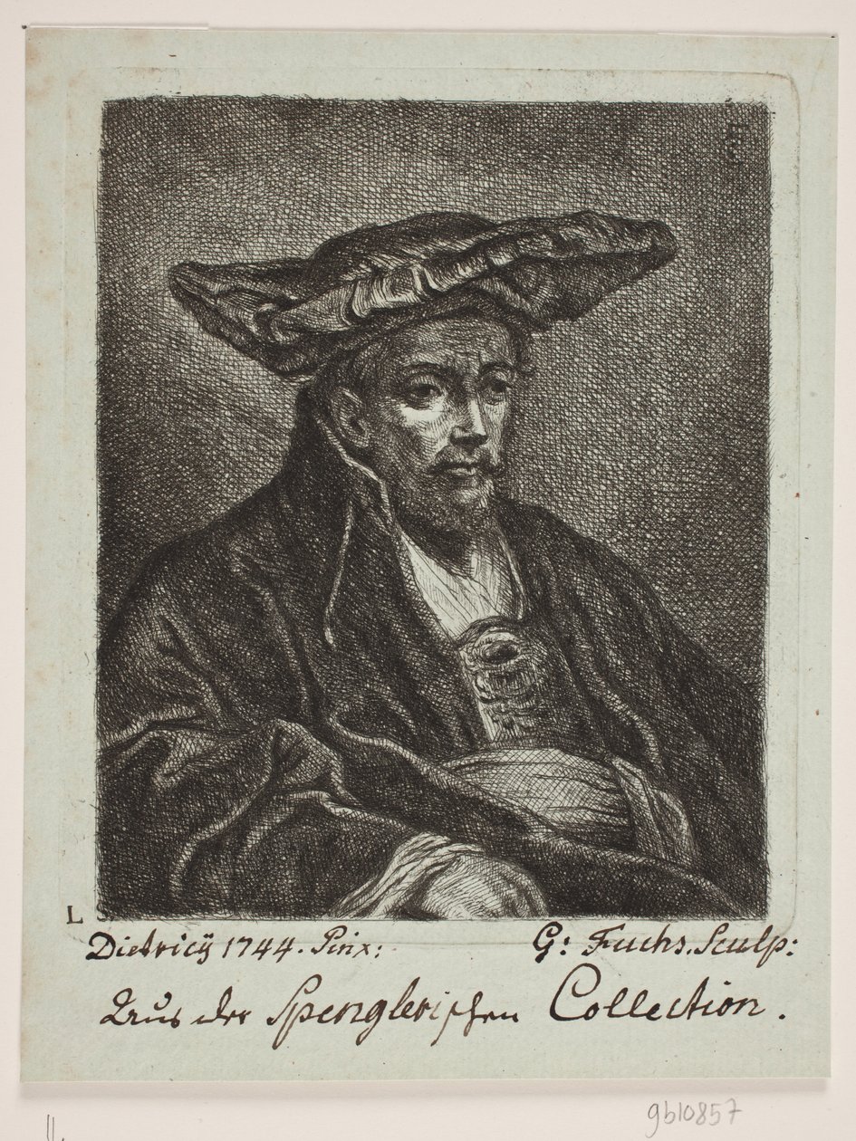 A Man with a Beret by Georg Mathias Fuchs