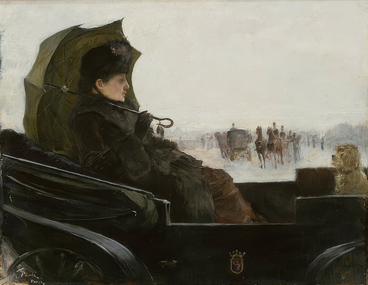 Lady in a Landau, Paris by Georg Pauli