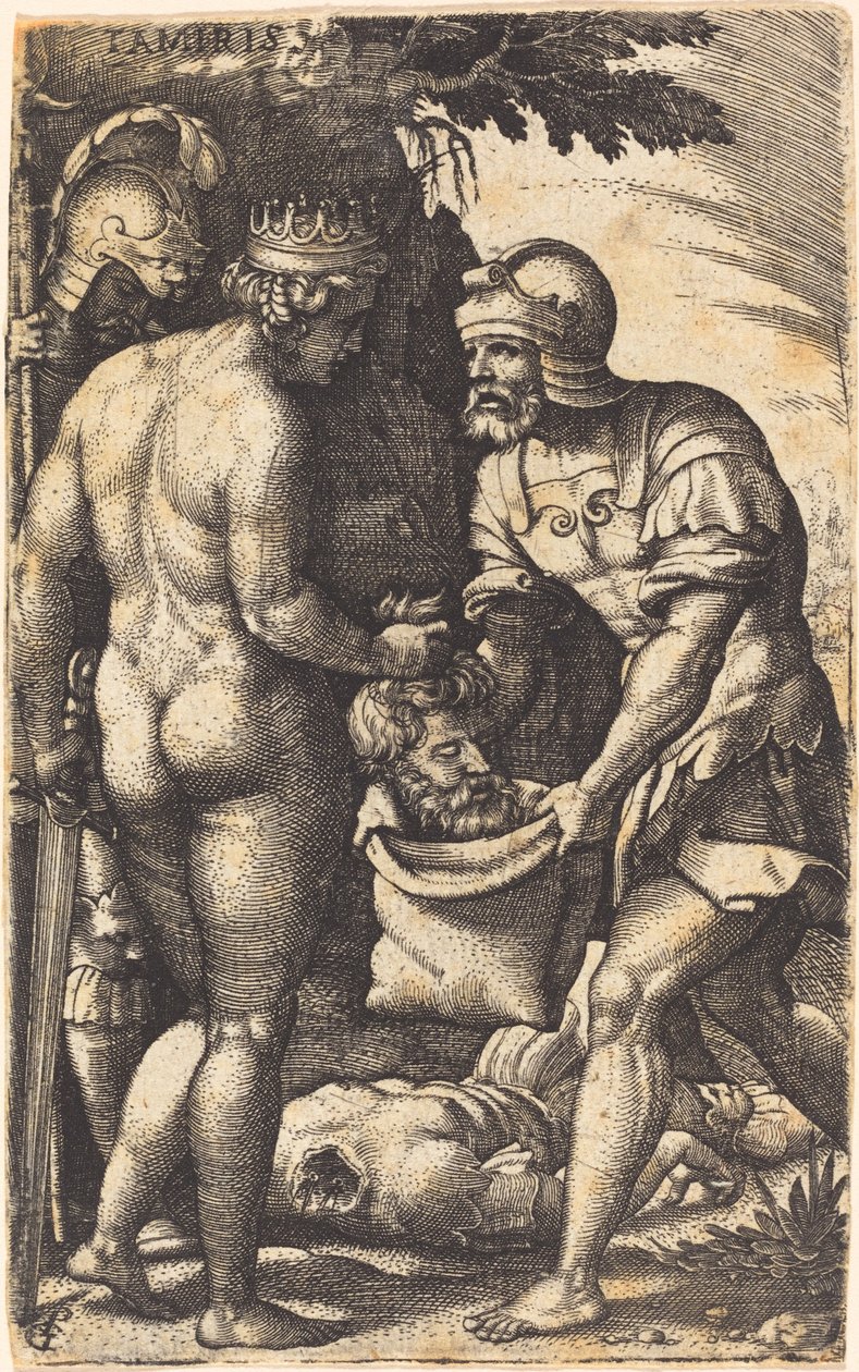 Tomyris with the Head of Cyrus by Georg Pencz