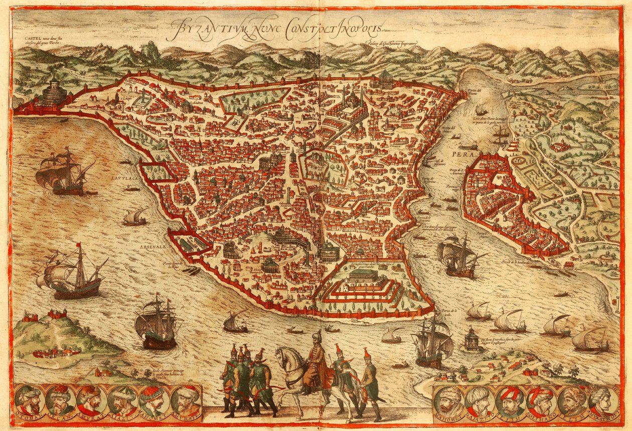 Istanbul by Georg and Hogenberg Franz (1535 90) Braun