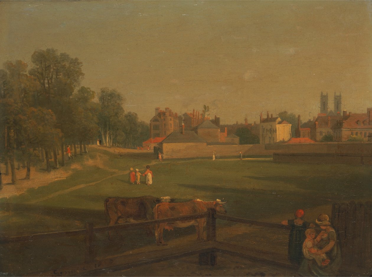 A Western View of Part of Westminster and Bird Cage Walk Taken from the Mill House by George Arnald