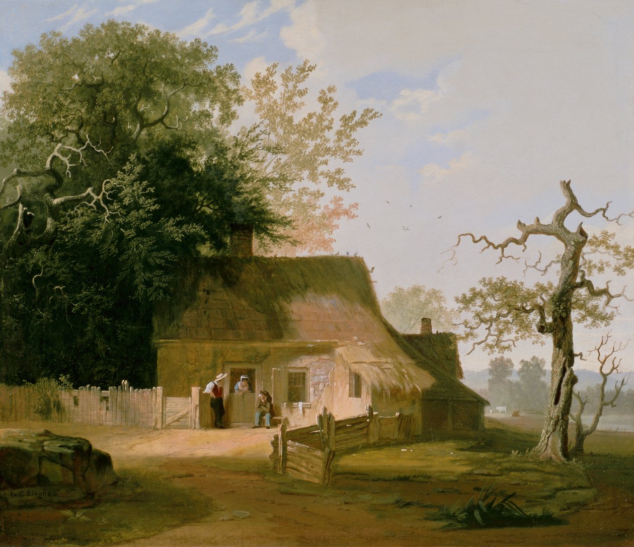 Cottage Scenery by George Caleb Bingham