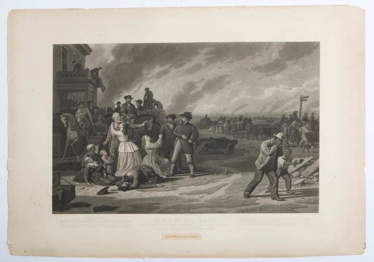 Evacuation of Civilians by Federal Troops Required by General Order 11 by George Caleb Bingham