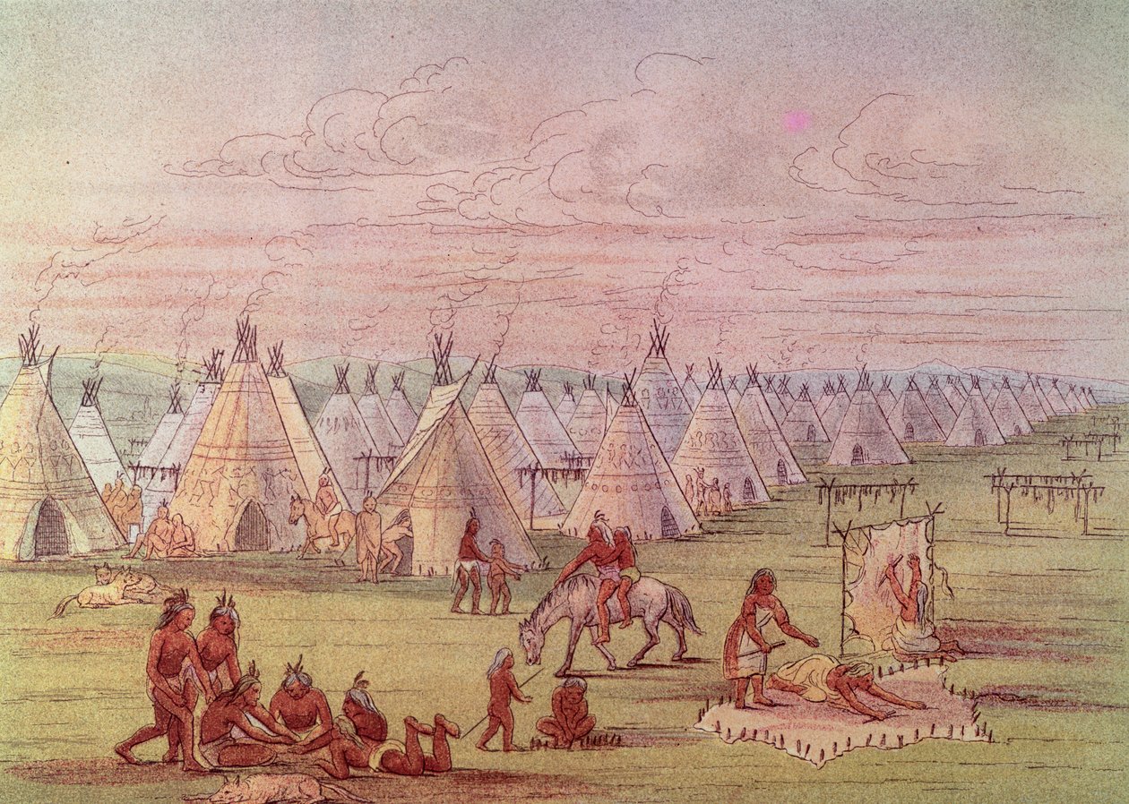 Comanche Village by George Catlin
