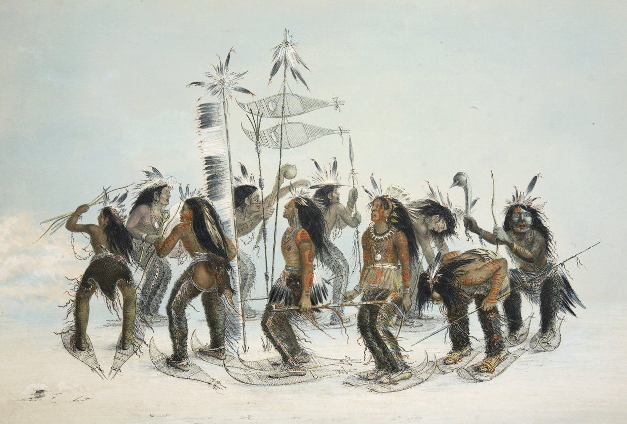 The Snow Shoe Dance, from Catlin