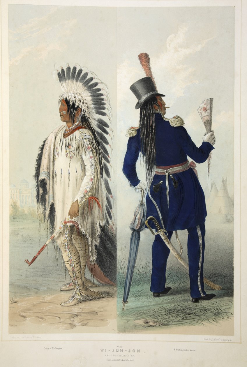Wi-Jun-Jon, an Assinneboin Chief, from Catlin
