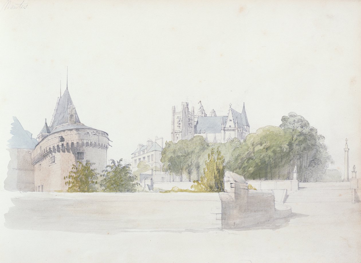 View of Nantes by George Clarkson Stanfield