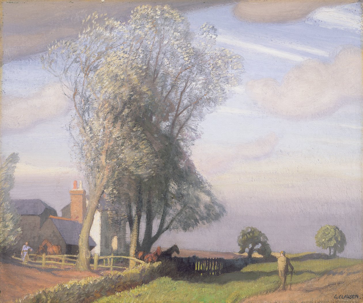 Willow Tree Farm, c.1928 by George Clausen