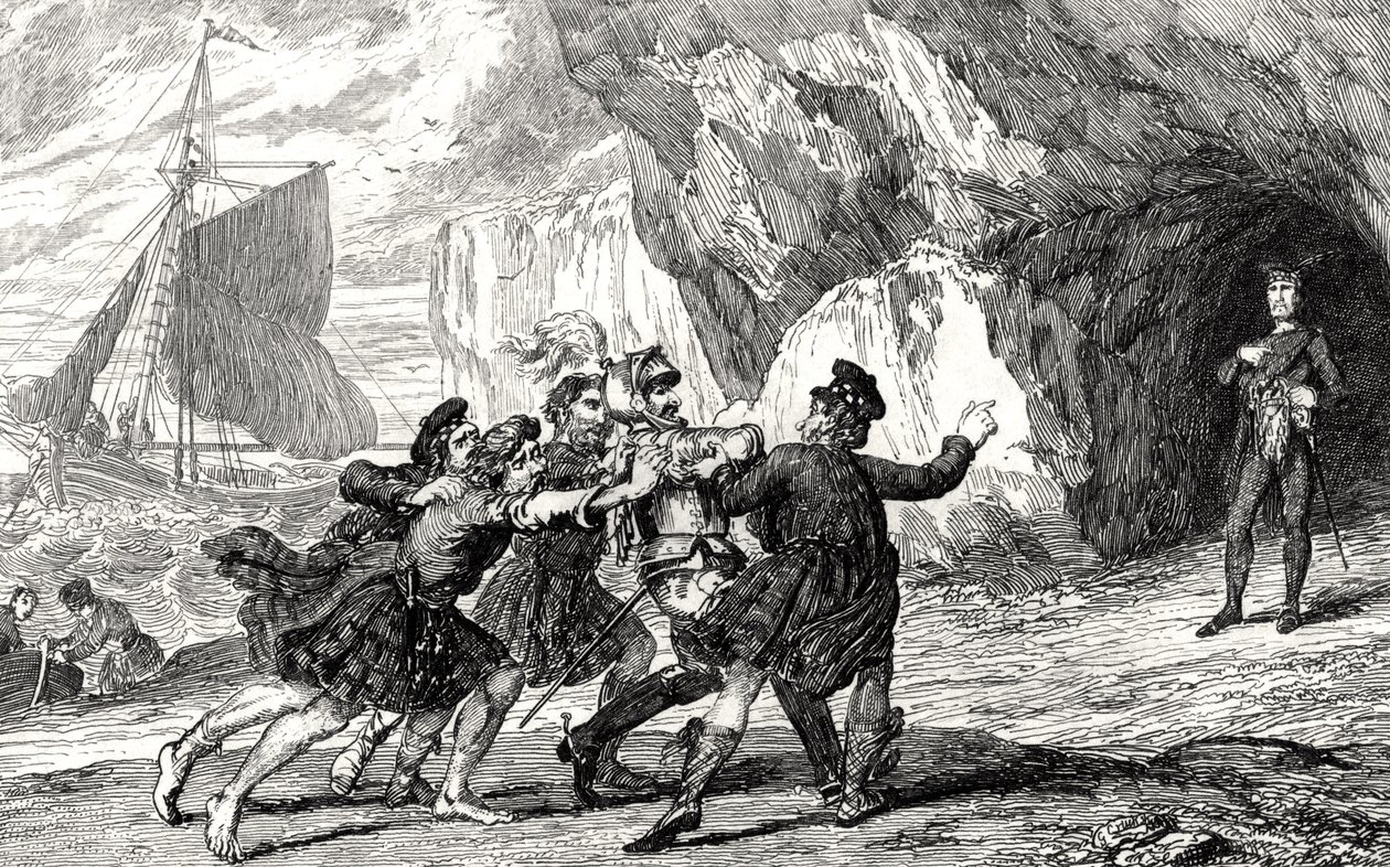 Captain Dalgetty at Ardenvohr, illustration from 