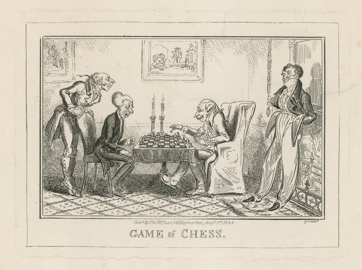 Game of chess by George Cruikshank