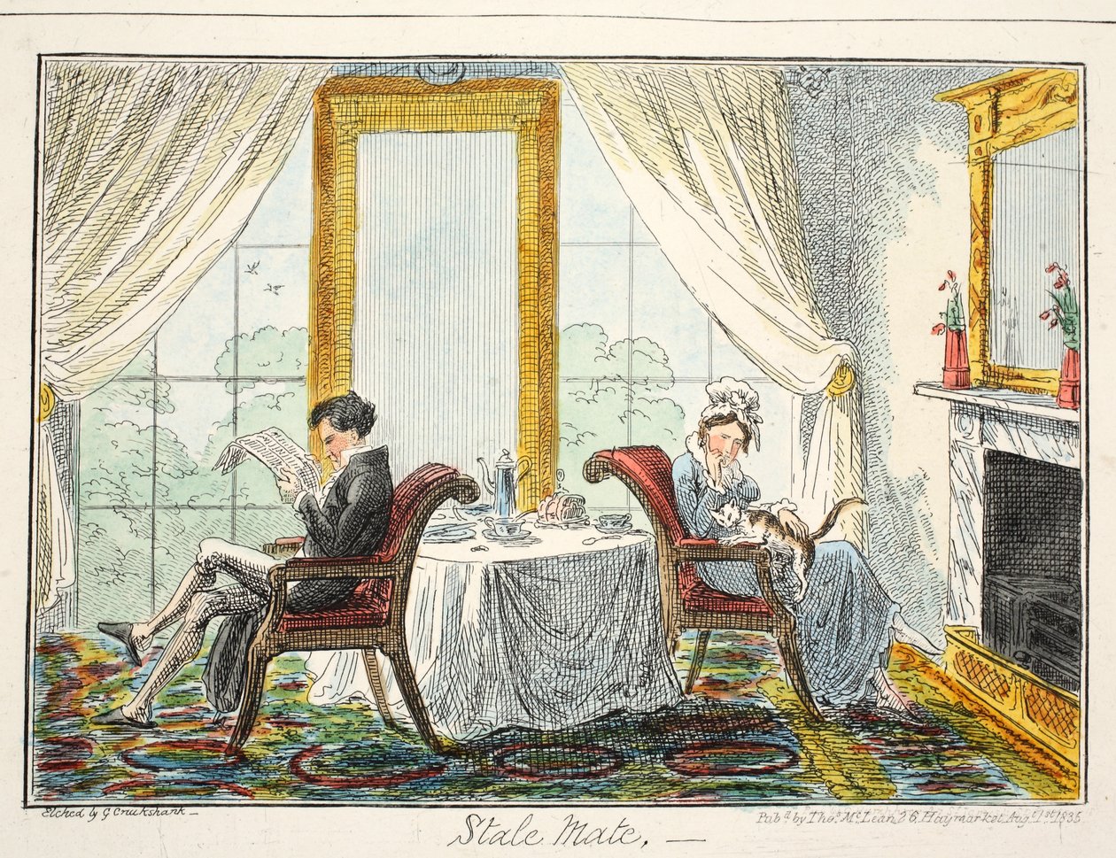 Stale Mate by George Cruikshank