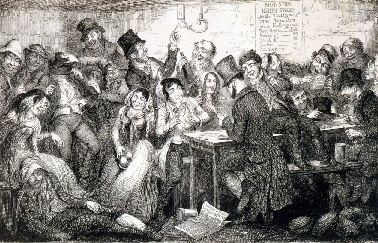 The Boy Gambles his Money by George Cruikshank