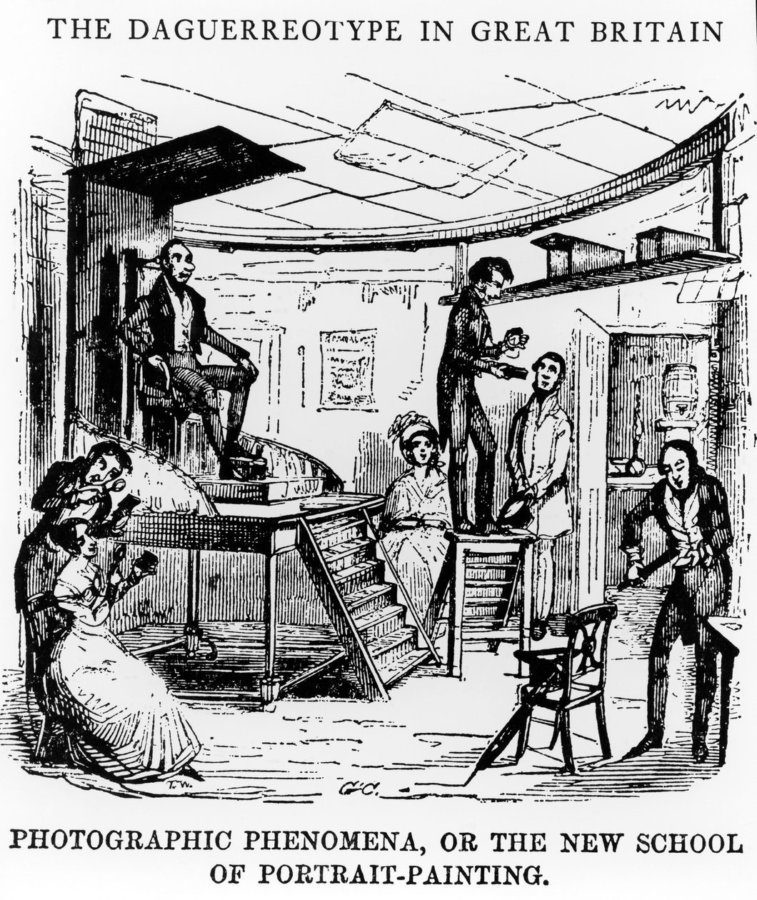 The Daguerrotype in Great Britain, 1843 by George Cruikshank