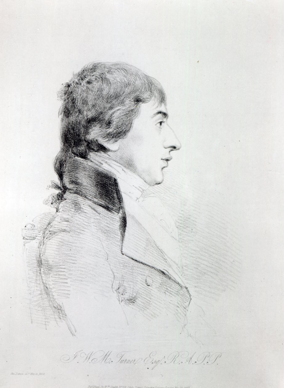 Joseph Mallord William Turner R.A, engraved by William Daniell, 1827 by George Dance